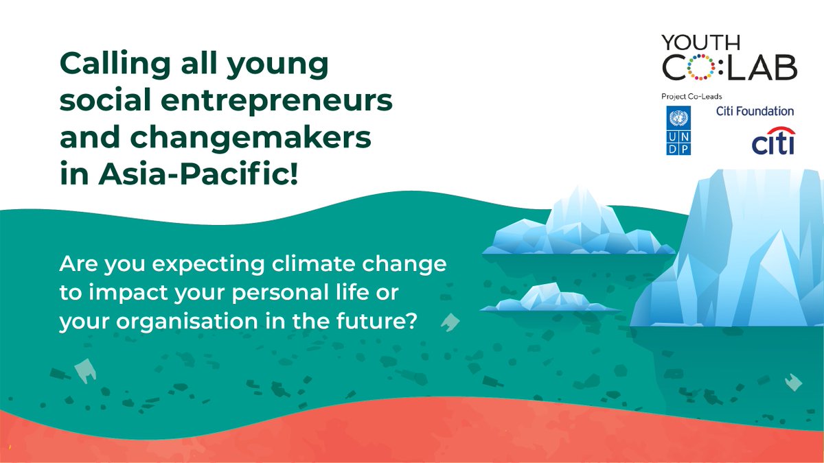 What kind of role can young social entrepreneurs play in combatting  #ClimateChange? 

🌏  What kind of barriers do you face dealing with#ClimateAction?

 📣 Respond to #YouthCoLab’s survey and help make the voices of young changemakers heard! 

🔗 forms.gle/FWv9G6i8wFvJhy…