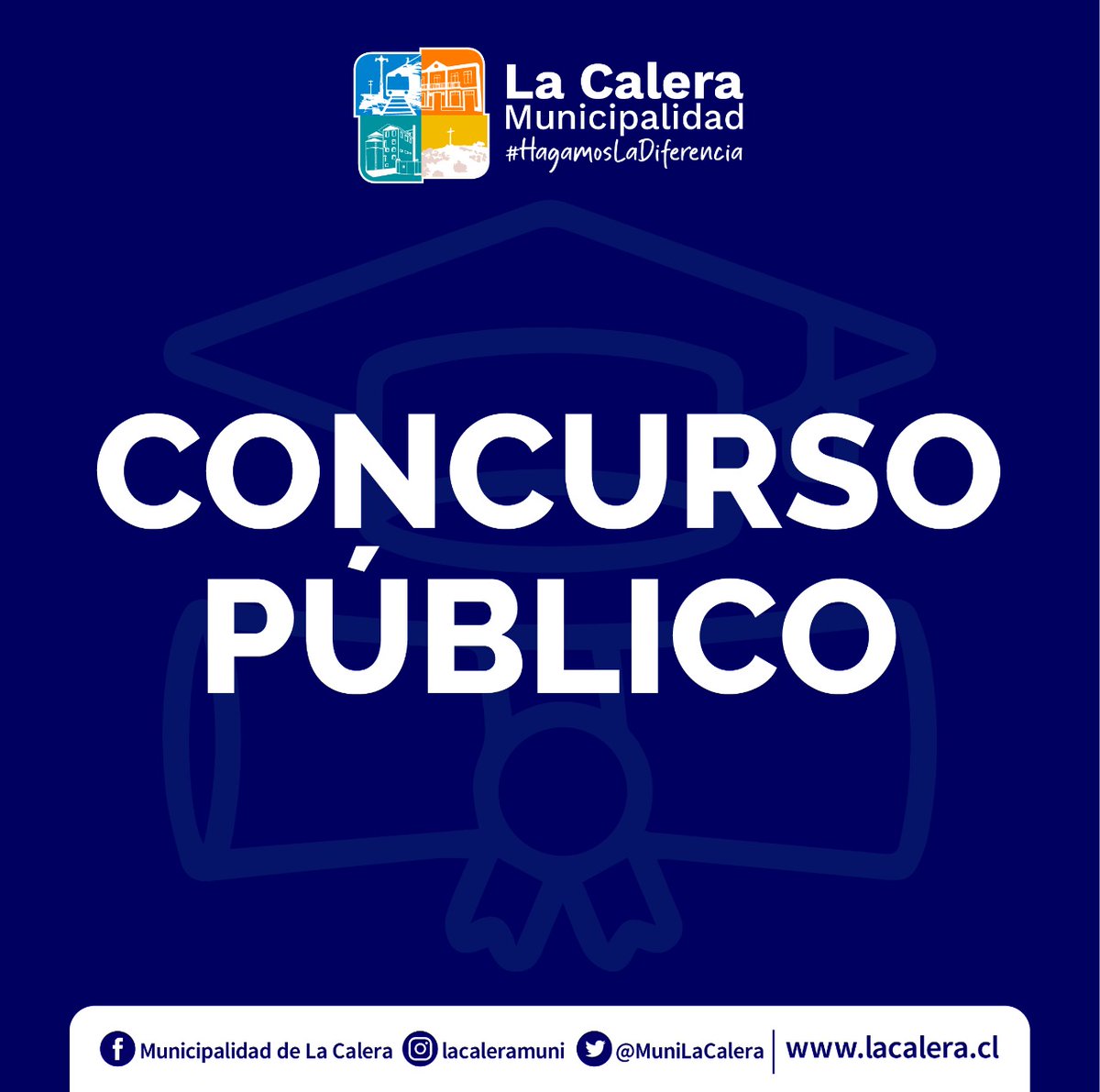 📢 CONCURSO PÚBLICO 📢

🟠 ATENCIÓN, se está llevando a cabo un Concurso Público para la contratación de un profesional de apoyo para SENDA Previene La Calera.

🔸 Encuentra las bases de postulación aquí⬇️

➡️ lacalera.cl/archivo/22473

#HagamosLaDiferencia 🧡