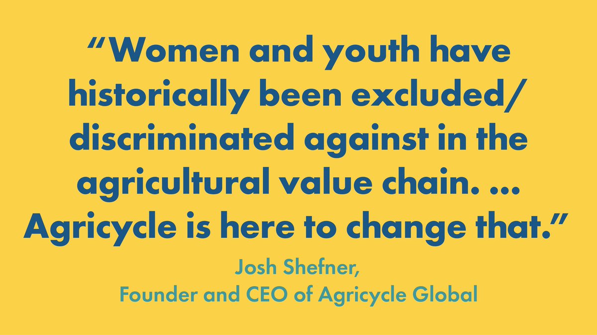 MaSa_Impact's tweet photo. Well done to @agricycleglobal, who have just announced a new collaboration with the UN's @FAO to open up new opportunities in agribusiness for young people and refugees in East Africa.
https://t.co/uo2MyGY7UO
#agritech #impact #Uganda #Kenya #FutureofFood @FAODG @FAOenFrancais https://t.co/prWpqZ9q2l