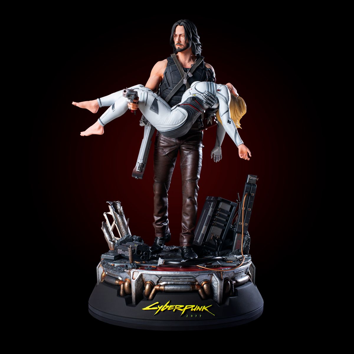 MyCyberpunk's tweet photo. Eine brandneue Figur erscheint im #CDPRgear Shop.
Nach der Mission im Arasaka Tower steigt #JohnnySilverhand aus den Trümmern - in seinen Armen der Körper seiner großen Liebe #AltCunningham. Wie tragisch ...  Meinung?

Pre-Order für läppische 399,00€: https://t.co/Ey8N8Pd1j6 https://t.co/4Zk8zRgjdt