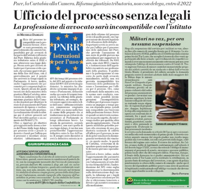 MCesali's tweet photo. Magari considerare questo aspetto, non secondario, prima ... #avvocati #UfficiodelProcesso @Movforense https://t.co/13FP0hMxPi