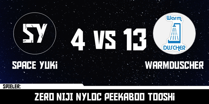 SY_Space_Yuki's tweet photo. WEEKLY WEDNESDAY TOURNAMENT #3, @projectvgg , Match gegen "Warmduscher".
Zwar verloren, aber wenigstens ein besseres Ergebnis als letztes mal. https://t.co/5B4bIUfenL