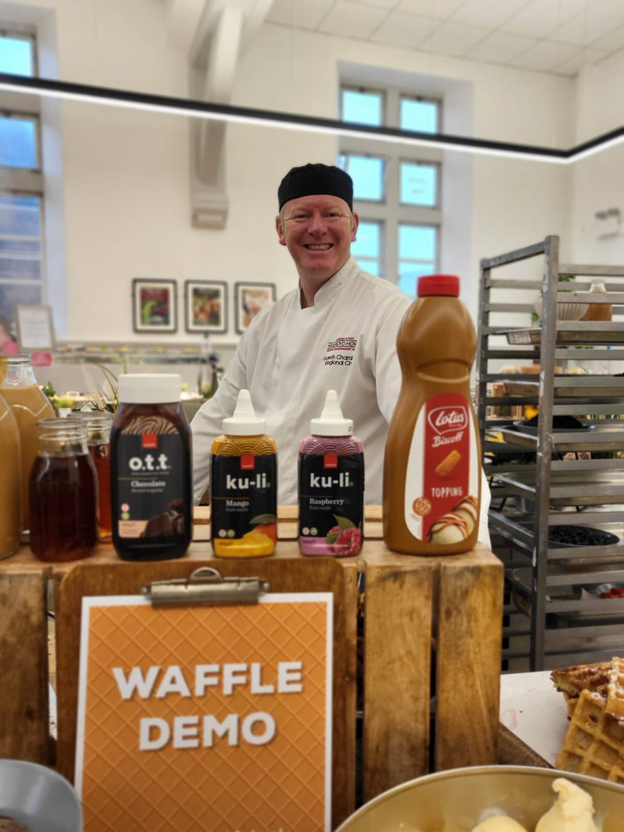 HHatWBSchool's tweet image. Awesome waffle demo for lunch today @WestBuckland! 
Massive thanks to @HHGchambers, @ncooper1987, @andyholderHH and the whole team for making it happen! 👍
