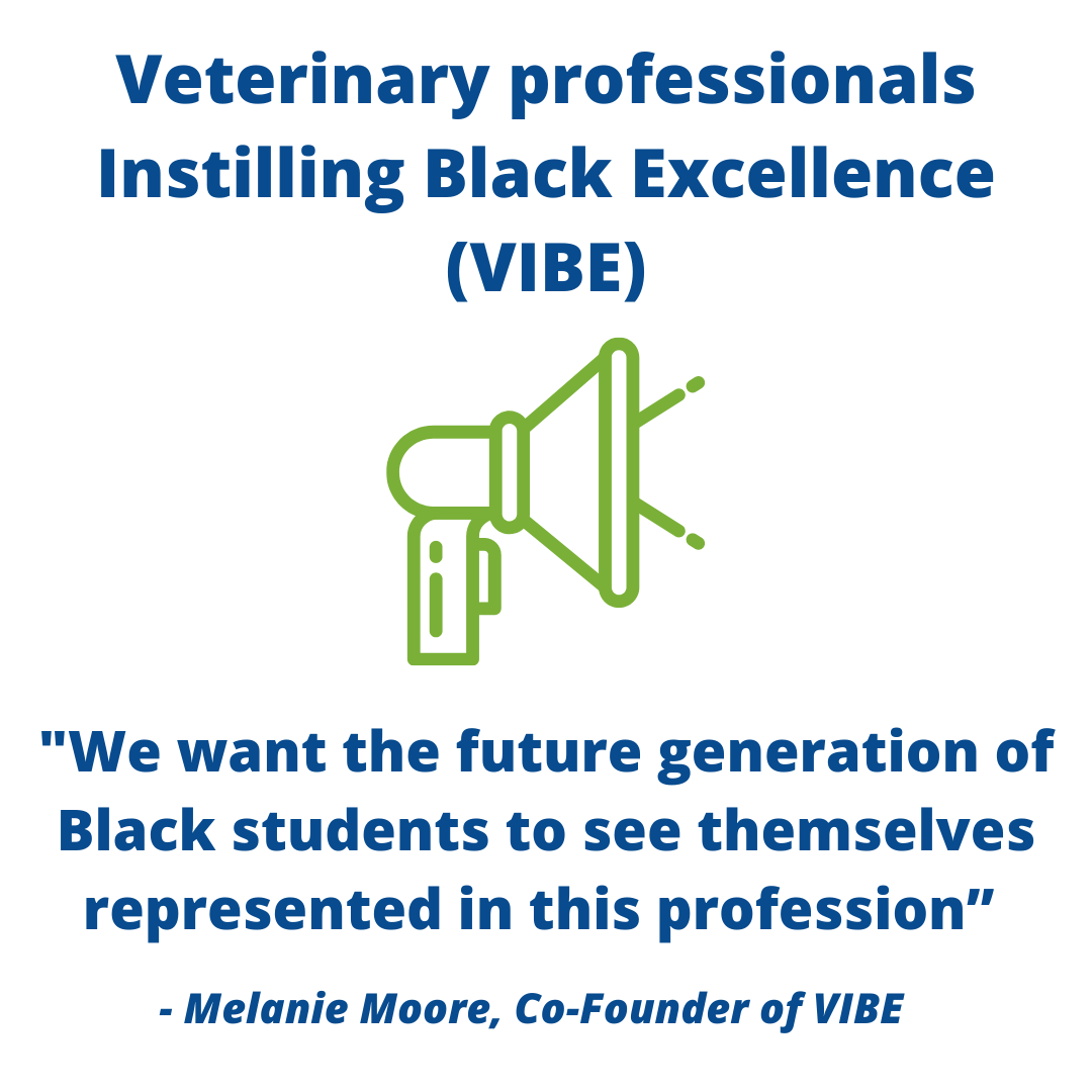 Three students from the <a href="/OntVetCollege/">Ontario Veterinary College</a> at the University of Guelph established Veterinary professionals Instilling Black Excellence (VIBE)

To learn more about this initiative, check out their page (<a href="/CanadianVIBE_/">CanadianVIBE</a>) and read this article:

news.uoguelph.ca/2021/02/black-…