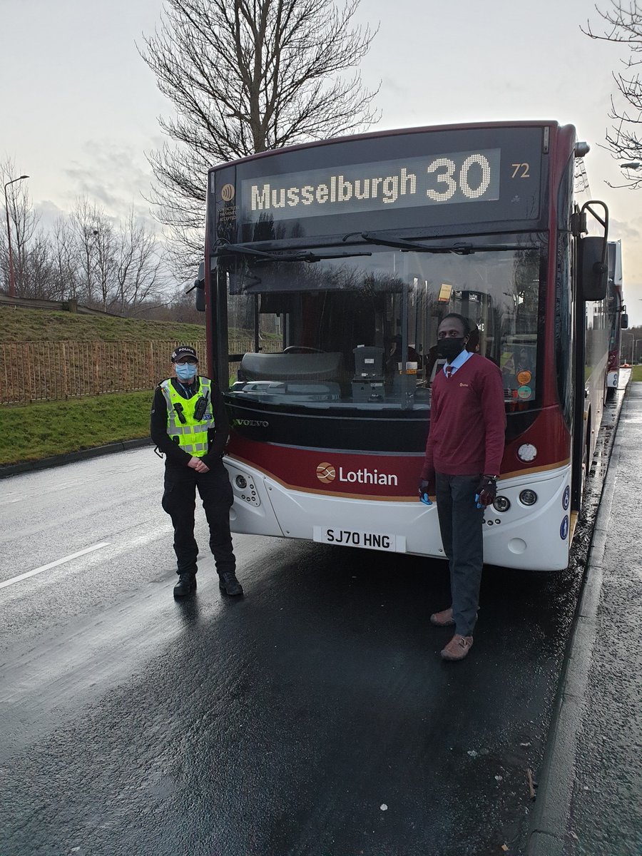 PSOSSWEdinburgh's tweet photo. Despite the weather, your community officers are teaming up with @on_lothianbuses in the South West of Edinburgh tonight and tomorrow night. We will be chatting to customers and drivers as well as deterring antisocial behaviour. Give us a wave!
#OpPillar #KeepYourHatOn https://t.co/p61drykoDf