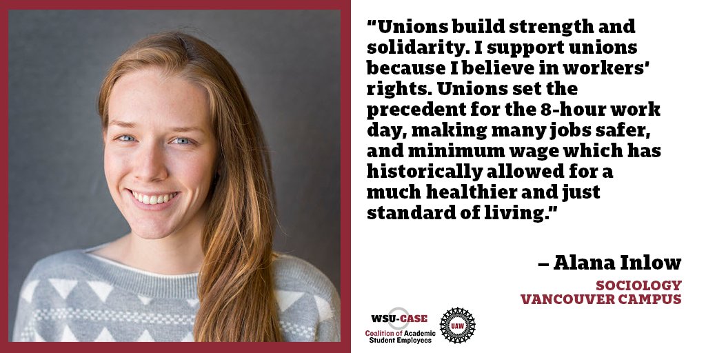 wsucase (@wsucase) on Twitter photo Now graduated with their PhD, Alana <a href="/alana_inlow/">Alana (Lonsie)</a> recognizes the role of unions in building solidarity, protecting workers' rights, and improving working conditions. Join Alana and sign the Authorization card so that we can establish a union here at WSU! Now graduated with their PhD, Alana <a href="/alana_inlow/">Alana (Lonsie)</a> recognizes the role of unions in building solidarity, protecting workers' rights, and improving working conditions. Join Alana and sign the Authorization card so that we can establish a union here at WSU!