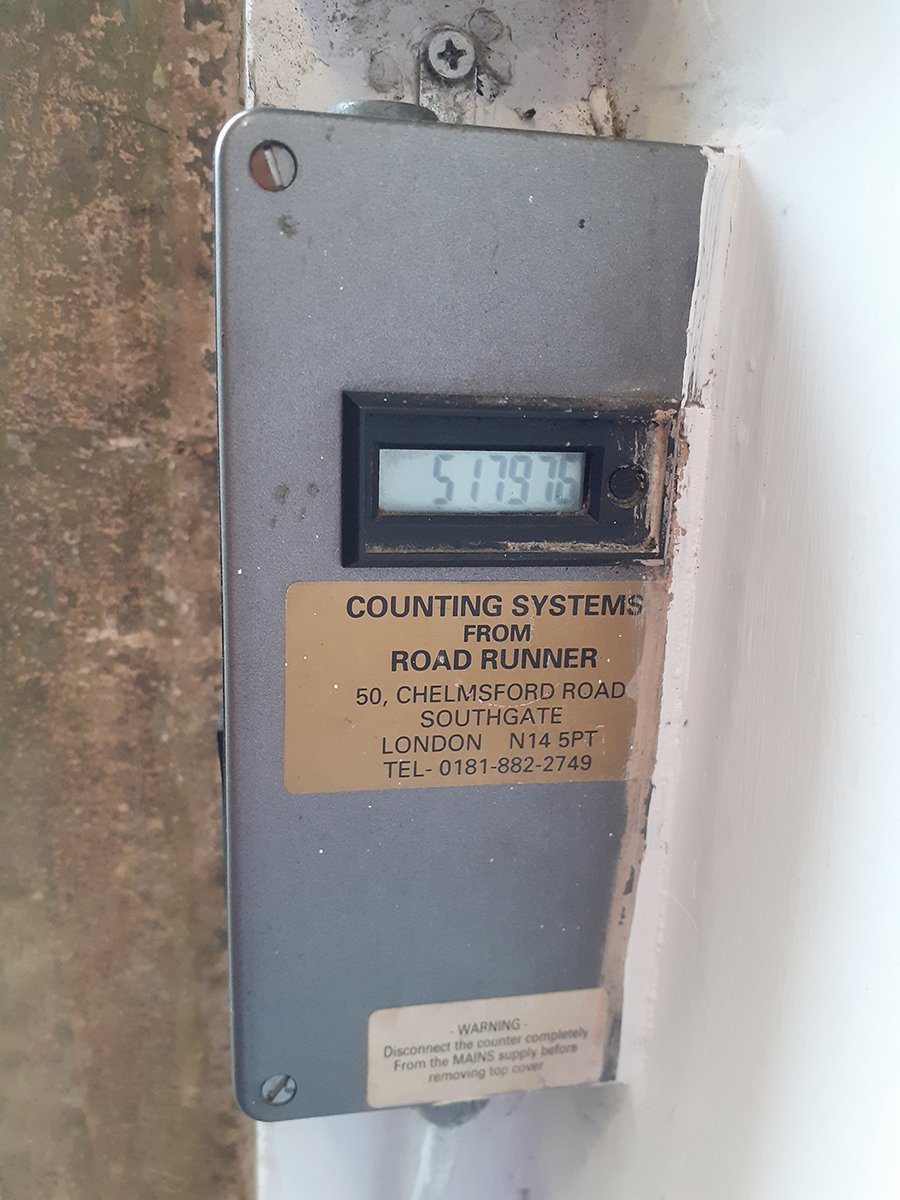 We've found this just by our front door at the Old Gaol. What is it counting? Perhaps how many happy visitors we've had ...😉