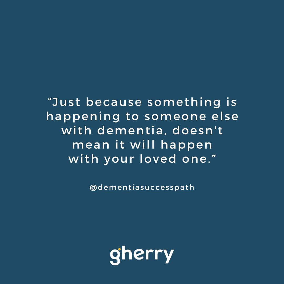“Have you read stories and gotten terrified of the future? You are not alone. I hear it all the time. Truth is, no 2 people's experience is the same. While you may face some challenging behaviors, it doesn't mean you'll face them all.” — Krista Montague

#dementia #caregivers