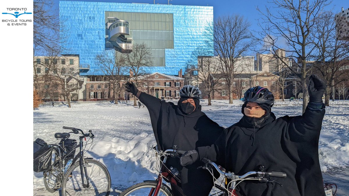 We never worry about cycling in the cold season because we have winter ponchos to keep warm and comfortable😊 

What is your best way to stay warm during winter?❄️ 

#torontocycling #wintercycling #downtowntoronto