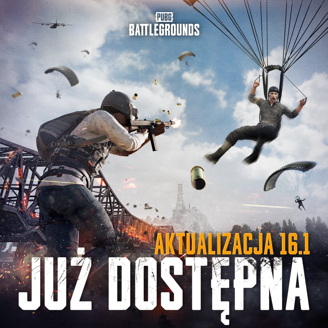 PUBG_PL's tweet photo. 📣 Aktualizacja 16.1 jest już dostępna!

Wejdź teraz i weź udział w nowym sezonie rankingowym, ponownie odwiedź Karakin i sprawdź najnowsze zmiany dotyczące M416 i Mk12.

📰 Informacje o aktualizacji: https://t.co/6H4TaP3aT0 https://t.co/YC0K2PNNJx