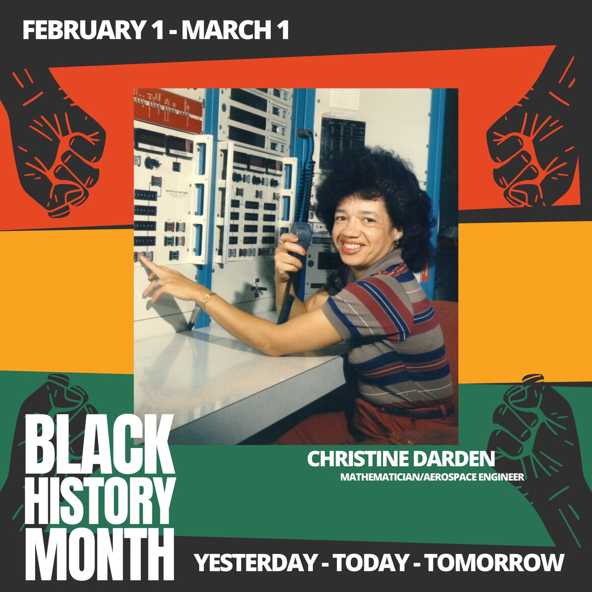 Christine Darden is an American mathematician and aeronautical engineer who devoted much of her 40-year career in aerodynamics at NASA to researching supersonic flight and sonic booms. She earned a PhD in engineering at George Washington University in 1983.