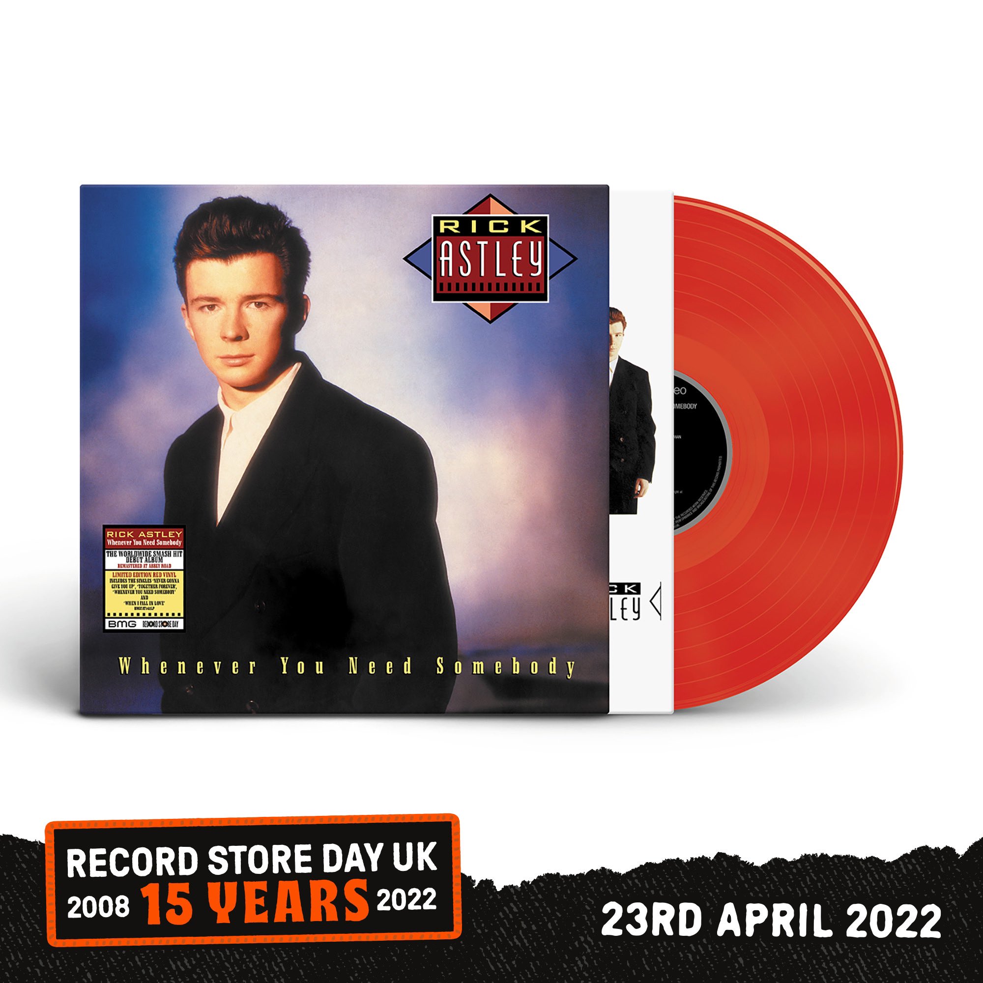 Rick Astley on X: On May 20th the remastered edition of Rick's debut album  'Whenever You Need Somebody' will be released. We've got a surprise lined  up too, but that's all we're