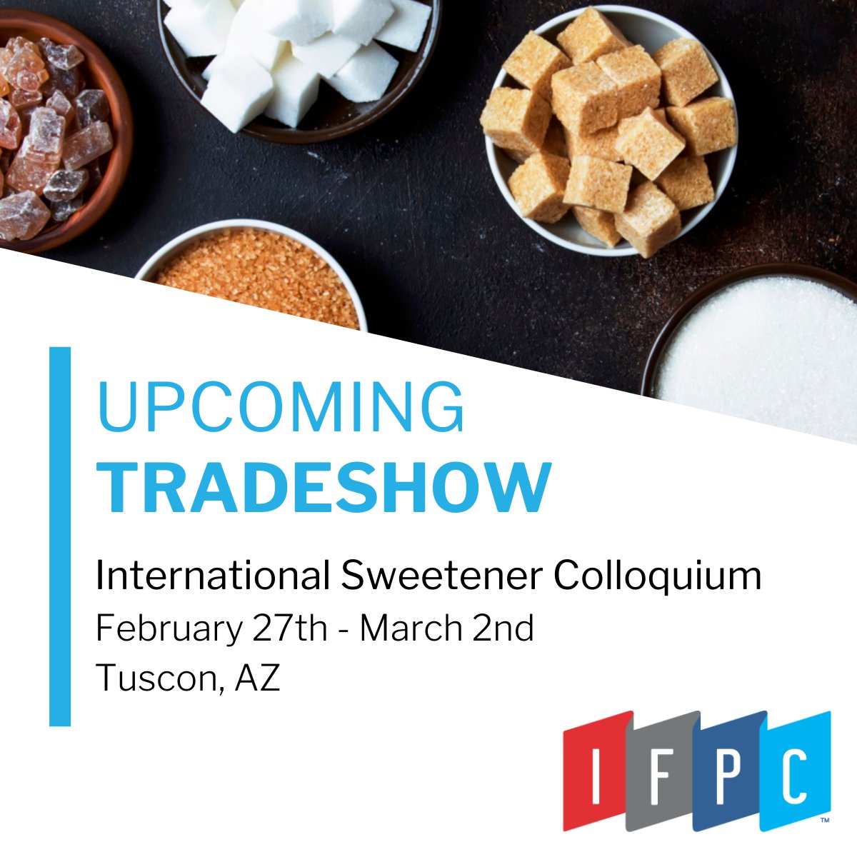 IntlFood's tweet image. We're excited to connect with our peers and discuss what's happening in the #sweetener industry at the upcoming International Sweetener Colloquium! 

See you there! 😁
