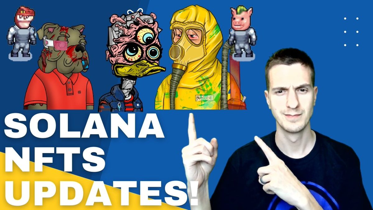 Wanted to give an update on some of the #SolanaNFTs that I've reviewed in the past! 👇⏬Review Video ⏬👇 youtu.be/r1zXMtFcF-8 @ageofsamnft @StonedApeCrew @DazedDucks @bbsolana So impressed with what these #NFTCommunities are building. Who else should I do an update on?