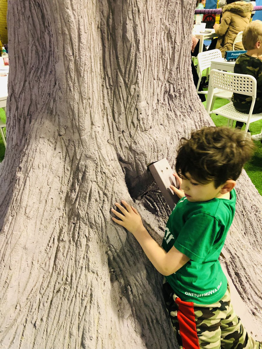 BornAnxious2018's tweet photo. I took Oscar out to an amazing soft play area which has a sensory room, kitchen, brick building, football pitch , multiple layers of soft play fun and this is what he did, admired the artwork and climbed the fake trees .
#museumkid
#scienceispower
@makedoandSEND https://t.co/4yPIXwBKls