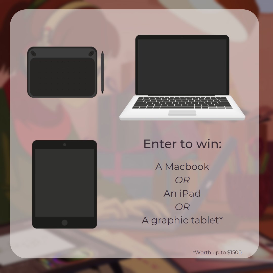 🎁 Giveaway 🎁
→lofigirl.com/pages/giveaway

To celebrate 10 million subs, I launched a 3-part giveaway of increasing value!

For tier 2, we're giving away Macbooks, iPads and graphic tablets! 💻 10 lucky winners will receive a model of their choice, worth up to $1500. Good luck🤞