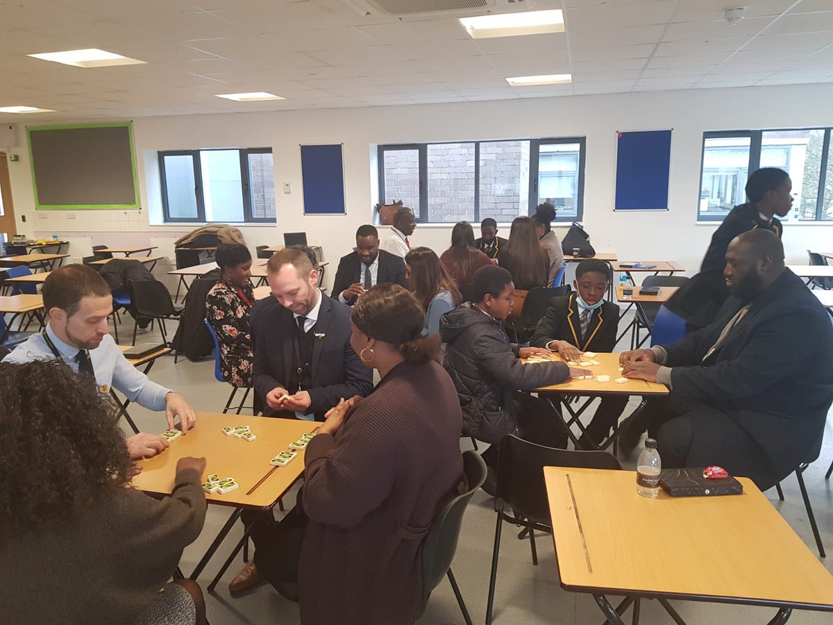 holyhead_school's tweet photo. Another great Holyhead Event - a ‘Yes I can’ dominoes event organised by a passionate team of mentors, Mrs Richards and students on this incredible mentoring programme. SLT were well beaten! https://t.co/dScslKnrfn