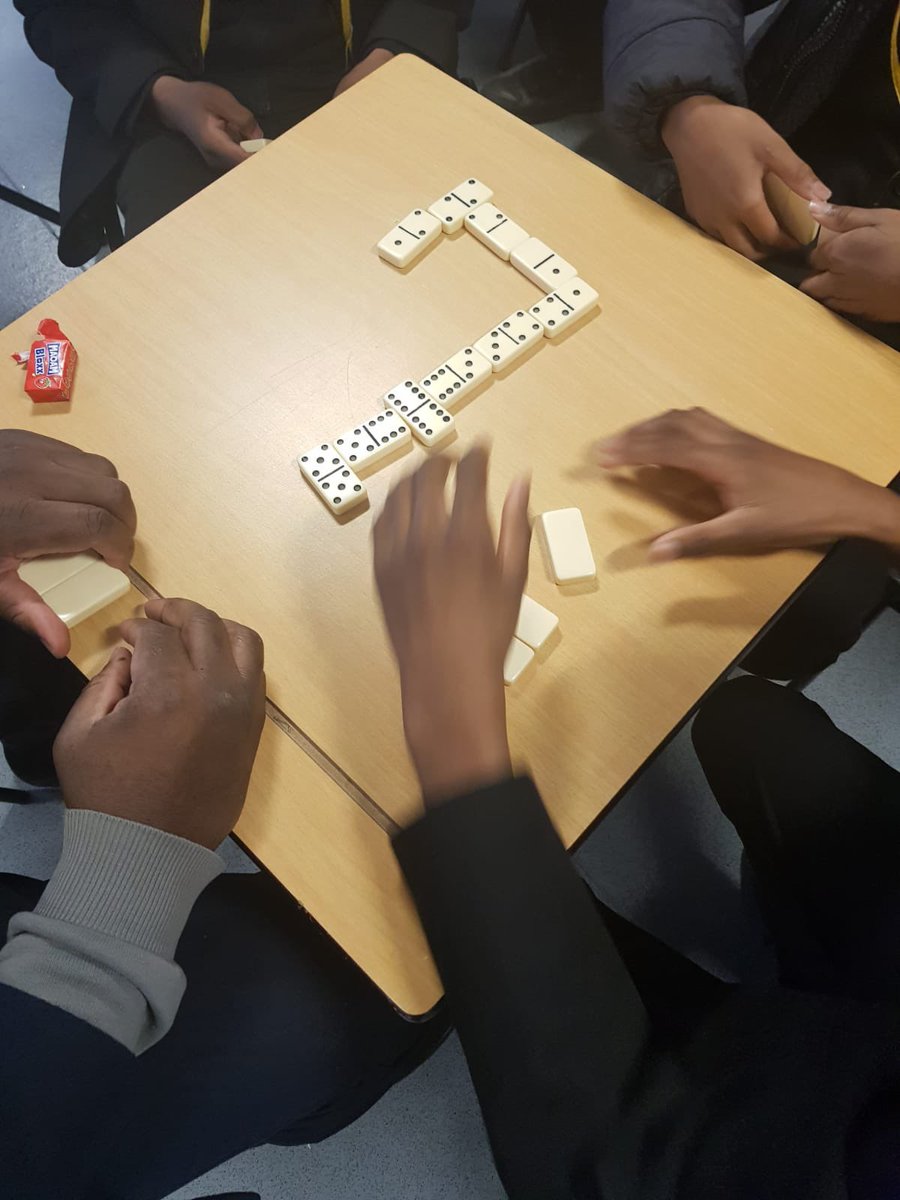 holyhead_school's tweet photo. Another great Holyhead Event - a ‘Yes I can’ dominoes event organised by a passionate team of mentors, Mrs Richards and students on this incredible mentoring programme. SLT were well beaten! https://t.co/dScslKnrfn