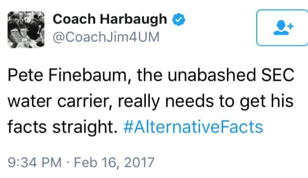 Paul Finebaum (@finebaum) on Twitter photo Happy 5 year Anniversary <a href="/CoachJim4UM/">Coach Harbaugh</a>. 3 SEC teams have won National Titles since. Congrats on the Big 10 Championship. 🌊🌊🌊🌊🌊 Happy 5 year Anniversary <a href="/CoachJim4UM/">Coach Harbaugh</a>. 3 SEC teams have won National Titles since. Congrats on the Big 10 Championship. 🌊🌊🌊🌊🌊