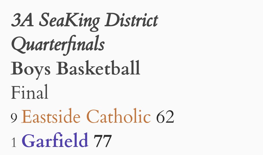 Boys Basketball gets hard fought victory over Eastside Catholic!