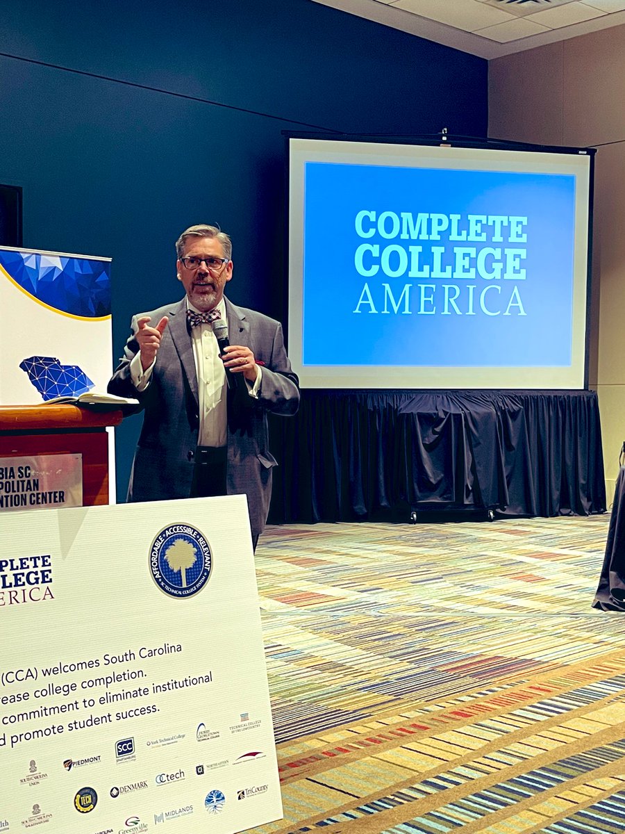 CompleteCollege's tweet photo. Dr. Tristan Denley (@TDenley), CCA Fellow & Deputy Commissioner for Academic Affairs and Innovation at @LA_Regents, shares why it's critical for institutions to create clearer pathways for students that lead to graduation and the workforce. #CompleteCollegeSC https://t.co/Res8wTyrmZ