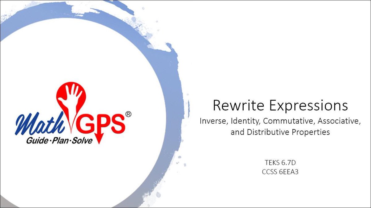 MathGPS's tweet photo. 6th Grade Mathematics - Understanding TEKS 6.7D
Download today's featured video:
https://t.co/Eb7R0WDhNR
#MathGPS #FREEVideo #TEKS6.7D #ReadinessStandard #InverseProperty #IdentityProperty #CommutativeProperty #AssociativeProperty #DistributiveProperty #6thGrade #TexasMath https://t.co/mthei1GnVG