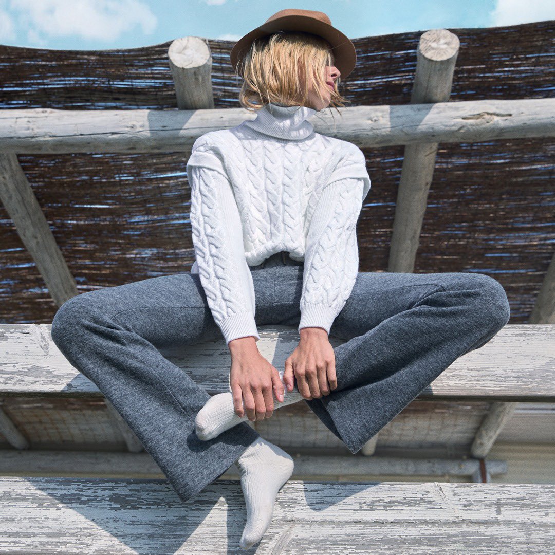 cosy leggings enhanced with cashmere 