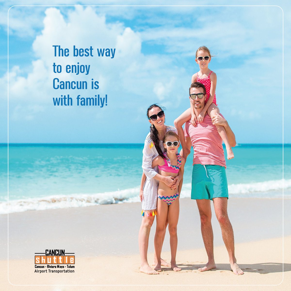 CancunShuttle's tweet photo. The best way to enjoy Cancun is with family!

CancunShuttle takes care of taking you to your destination

Book online and get preferential rates
#mexicancaribbean #cancunshuttle #viajandopormexico #Cancun2022 #visitmexico https://t.co/xAtqk5CRKu