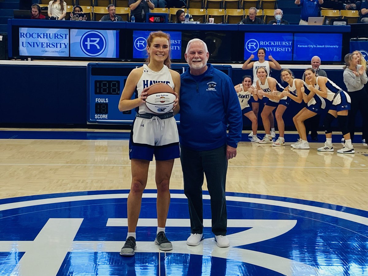RockhurstWBB's tweet photo. DALY SULLIVAN HAS JOINED THE 1000 POINT CLUB 
Big congratulations Daly on all of your hard work and this amazing achievement!! https://t.co/S5PPTvzLuQ