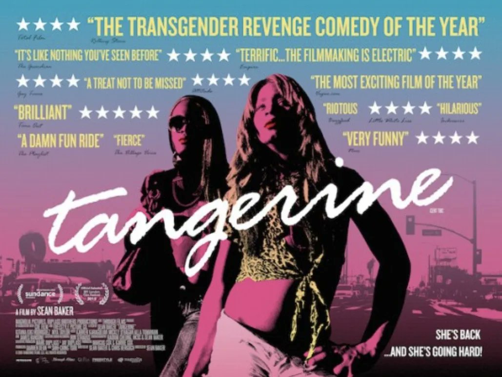 RealQueersTV's tweet photo. Tangerine is a 2015 American comedy-drama film directed by Sean Baker, and written by Baker and Chris Bergoch.  

After hearing that her boyfriend/pimp cheated on her while she was in jail, a transgender sex worker and her best friend set out to find him and teach him a lesson. https://t.co/R0EfnQW5gj
