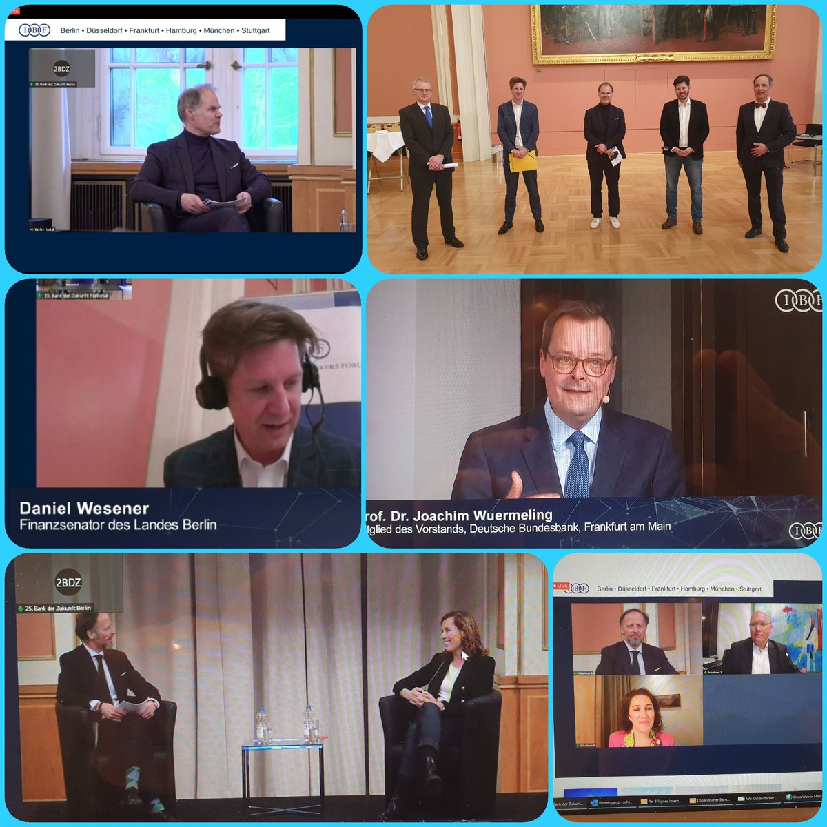 Aus Berlins Rotem Rathaus und auf Screens zusammen mit den Finanzplätzen Düsseldorf, Hamburg,Frankfurt, München und Stuttgart. Über 60 prominente Expert/innen, 1.000 Gäste
Zeit der riesigen Chancen - technologisch, klimatisch und demographisch. <a href="/dpwes/">Daniel Wesener</a> <a href="/DerDanyal/">Danyal Bayaz</a> <a href="/berlin_finance/">Berlin Finance Initiative</a>