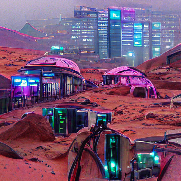 Crypto City on Mars