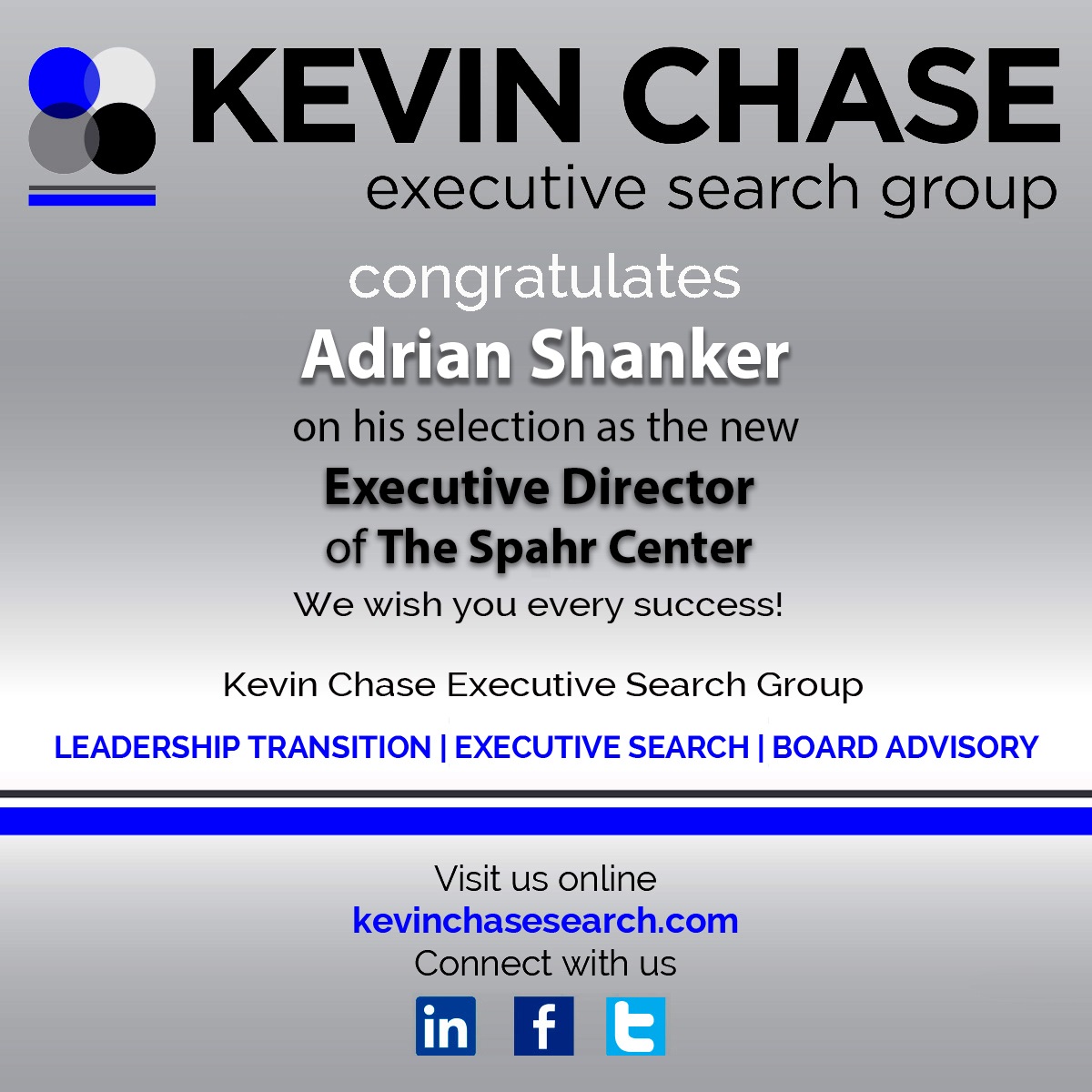 kchasesearch's tweet photo. OUR SEARCH FOR @TheSpahrCenter HAS BEEN  COMPLETED! 
Sending warm congratulations to @Adrianshanker &amp; our fantastic client partners at Spahr Center. Honored to lead the search for this vital community partner providing services for the LGBTQ+ &amp; HIV communities in Marin County, CA https://t.co/OUBd7qAMZh