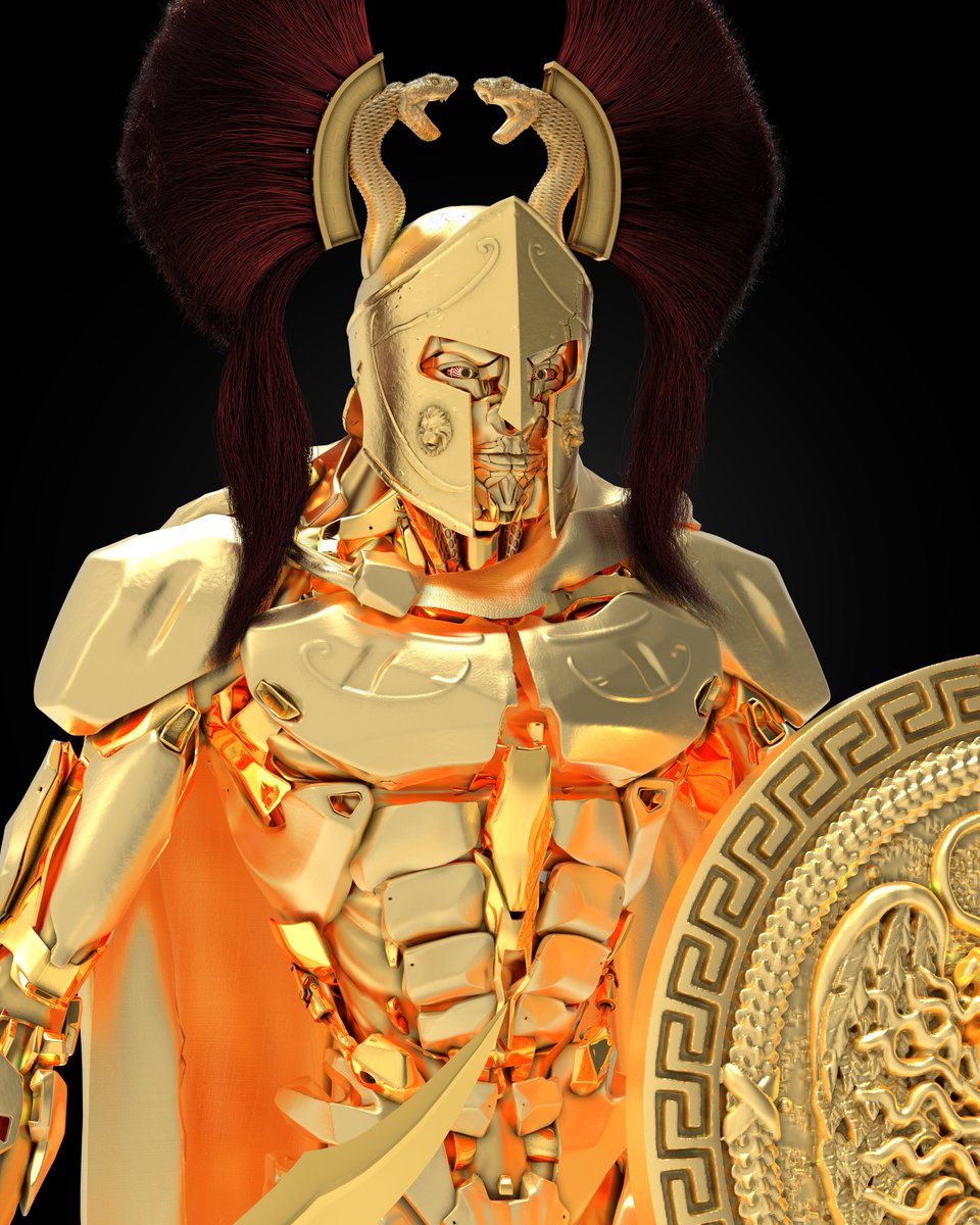 Attention, Tribers! 🔥 This is the final position. 
Still no WL? Just RT for this all gold Spartan!