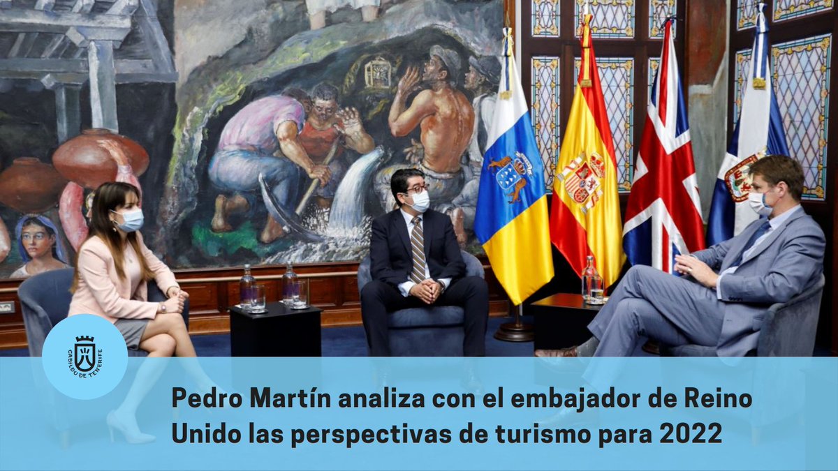 🌍🛬 El presidente del Cabildo, @ConPedroMartin, y el embajador de Reino Unido, Hugh Elliot, intercambiaron impresiones sobre las perspectivas de recuperación del turismo británico para 2022. ⬇

diariodetenerife.info/pedro-martin-a…

HILO ⬇️