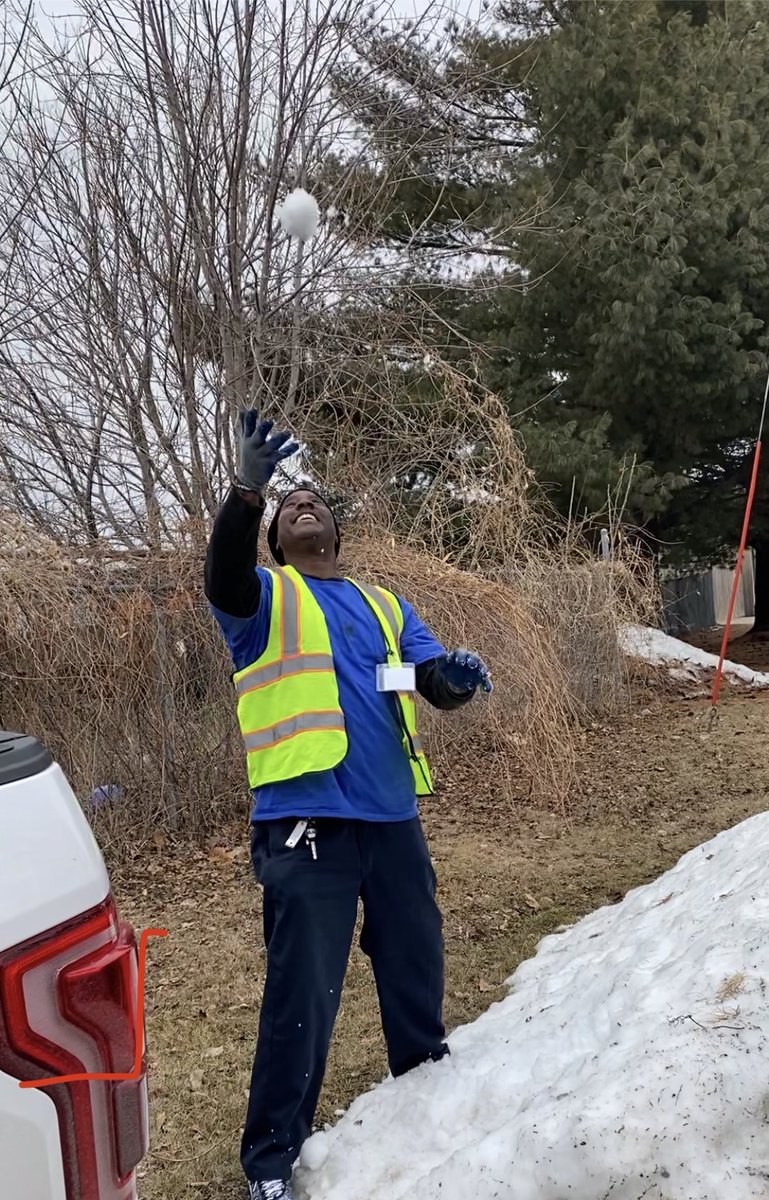 One of our clients—sentenced to die in prison. He was given a new chance and now drives trucks for a living. He just saw snow for the very first time in his life.