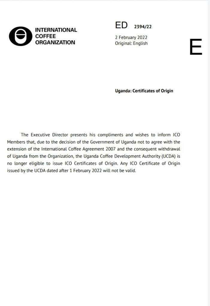 Folks, just when I thought #UGCoffee problem couldn’t get any worse, now our worst fears have been confirmed. Access to the lucrative European coffee (esp 4 robusta) market is dead. Some clueless talking head is going to come here &amp; lie to us how they are pushing for better terms