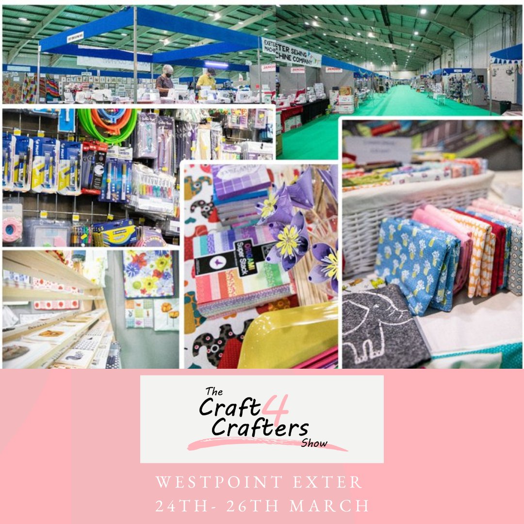 Craft4Crafters's tweet image. Who is excited for our March show at Westpoint Exeter?! 😍
The show will give you the chance to pick up loads of supplies, many at great bargain prices!
 ❤️✂️✨🪡🧶
Grab your ticket here 👇
craft4crafters.co.uk/devon-craft-sh…

#Craft4Crafters #DevonShow #CraftShow