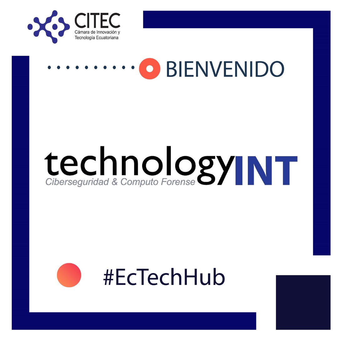 CITECec's tweet photo. ¡La CITEC sigue creciendo en representación del #EcTechHub! Es un gusto para nosotros dar la bienvenida nuestro gremio y presentarles a estas nuevas empresas: @technology_INT , @Soutec_Latam y @doITInnovations ¡Bienvenidos! 👏👏👏 https://t.co/yuF1magPh1