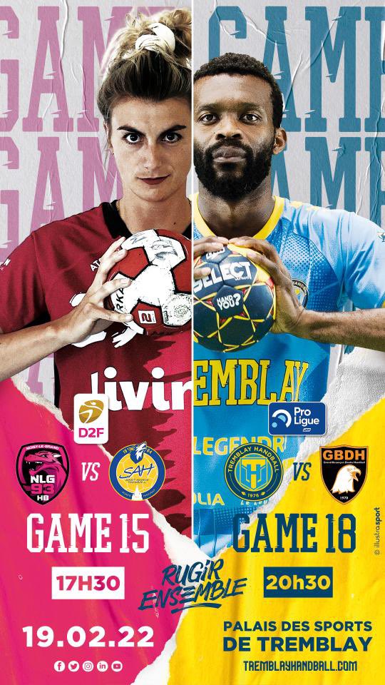 𝑳𝒂 𝒅𝒐𝒖𝒃𝒍𝒆 𝒅𝒐𝒔𝒆 𝒄’𝒆𝒔𝒕 𝒔𝒂𝒎𝒆𝒅𝒊 

Pour rappel nous jouerons au Palais des Sports de Tremblay à 17h30 face à Saint-Amand  🤌

Ensuite <a href="/TremblayHB/">Tremblay Handball</a> affrontera  <a href="/gbdh_handball/">Grand Besançon Doubs Handball</a> à 20h30 😏

web.digitick.com/index-css5-tre…