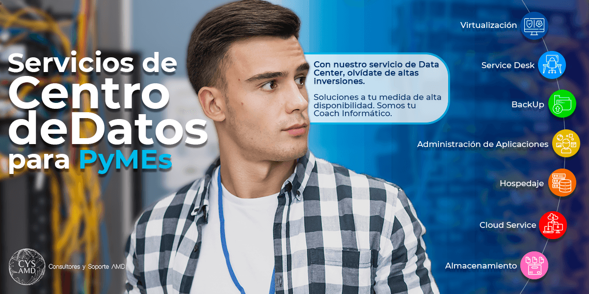 CYS_AMD's tweet photo. ¡Atención, PyME's y Startups! ¿Estás en búsqueda de innovar y hacer crecer tu emprendimiento? CyS AMD te brinda los Servicios de Centro de Datos que necesitas, te da el espacio y lo administra a un costo asequible para tu negocio. #startups #emprendimiento https://t.co/o3UjZJxuSL