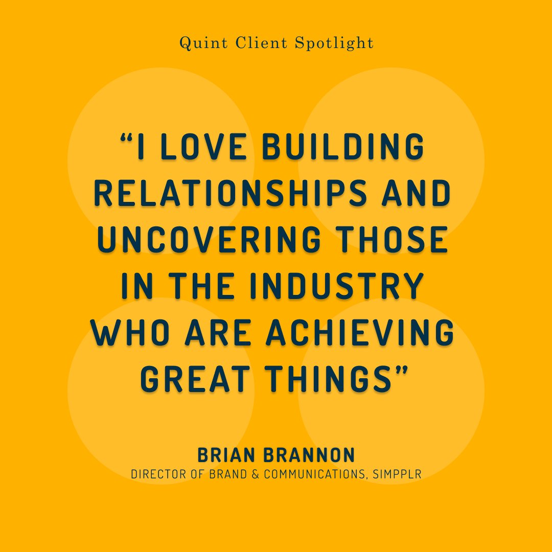 Special thanks to <a href="/BrianDBrannon/">Brian David Brannon</a> for sitting down with us and answering so many questions about what he loves about his job. This is definitely one of our favorite quotes. <a href="/simpplr/">Simpplr</a>