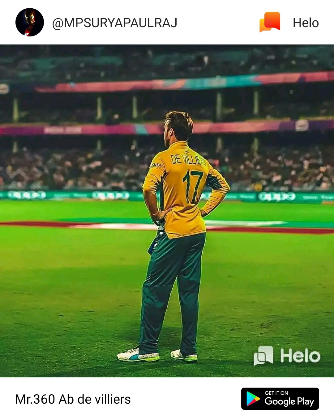Happy Birthday ab devilliers...... 