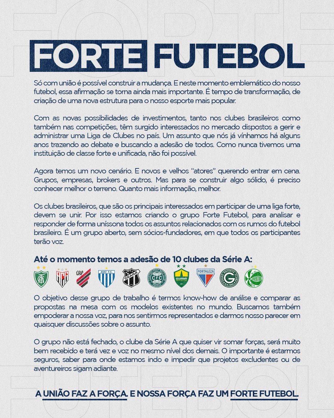 Mudanças e desconfiança travam criação da liga de clubes do Brasil