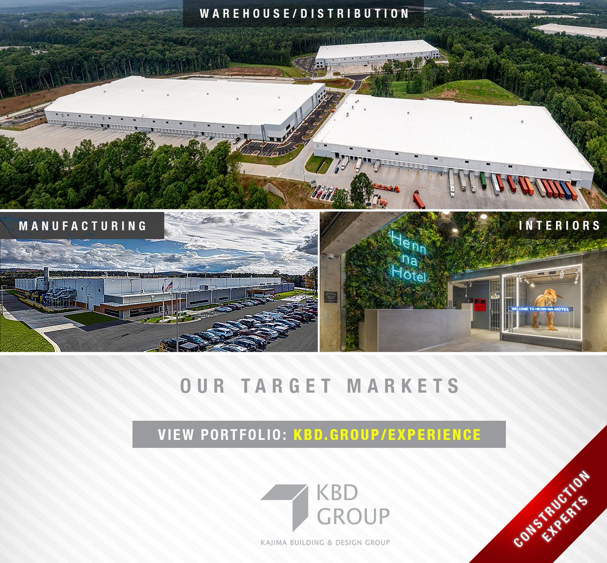 KajimaBDG's tweet photo. Our diverse portfolio shows our company’s versatility and passion for what we do. Learn more about our experience: https://t.co/USXtqGF3uf
#Construction #GeneralContractor #DesignBuild #Manufacturing #Warehouse #Interiors #KBDG #KBDGMarketing https://t.co/TWWQCe3OuX