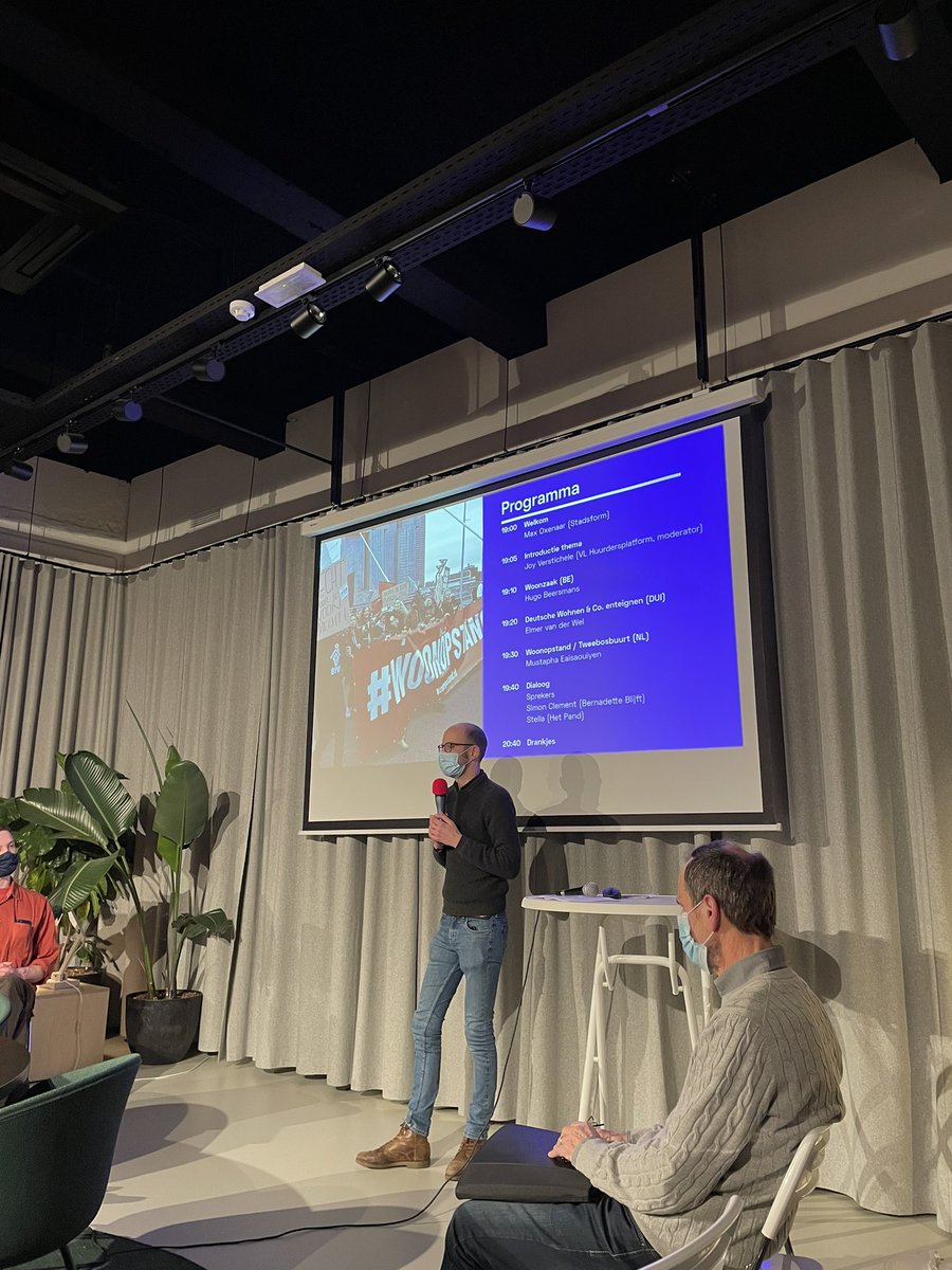 Boeiende avond rond de wooncrisis met dank aan <a href="/stadsform/">Stadsform</a> en moderatie door <a href="/JoyVerstichele/">Joy Verstichele</a>. Verhalen van <a href="/woonopstand/">@woonopstand</a> (Nederland), <a href="/woonzaak/">Woonzaak</a> (Vlaanderen) en <a href="/dwenteignen/">Deutsche Wohnen & Co Enteignen</a> (Duitsland) 🤓