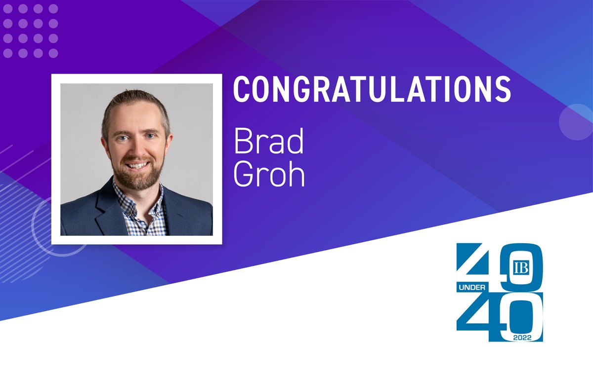 jtengineering1's tweet photo. Congratulations are in order to Senior Project Manager Brad Groh, PE, for making the InBusiness 40 Under 40 - 2022 Class! He joins the list of the most successful and civic-minded young professionals under 40 in the Greater Madison area. #RealTrustedProven https://t.co/aPhzbZeJN8