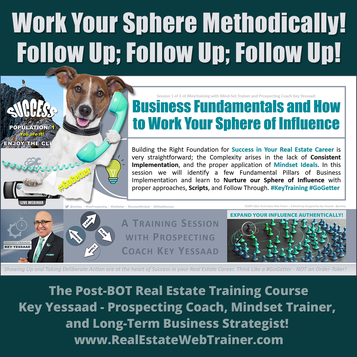 zenkey's tweet photo. This afternoon is my Live Session #1 of 3 of the #KeyTraining Post-BOT 7-Week EXIT Program. I am very excited to have all of you who registered participating. The Topic will be: “Business Fundamentals and How to Work Your Sphere of Influence.” -- #GoGetter #SphereOfInfluence https://t.co/eMqTHi1353