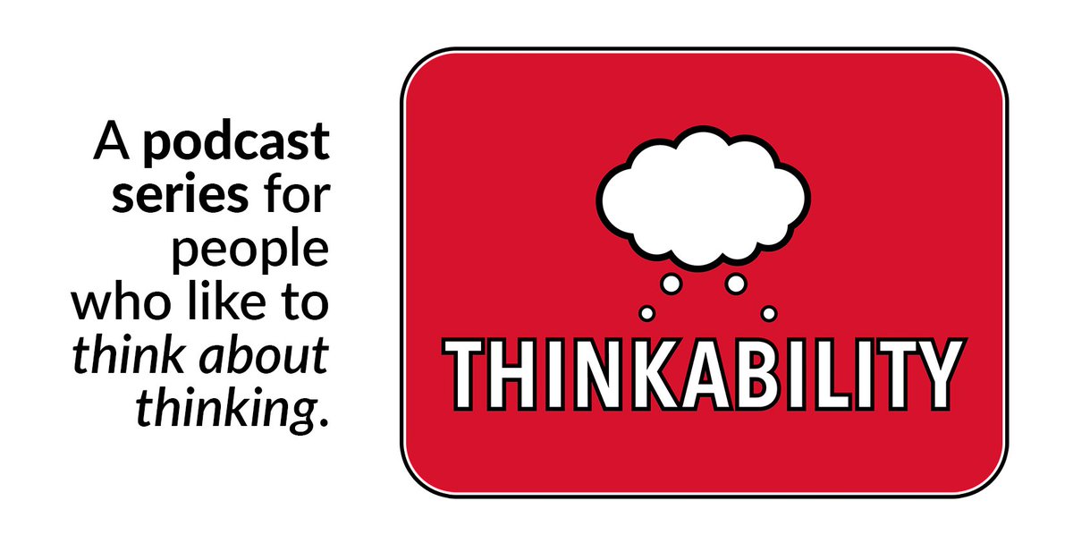 Tune in to a new podcast series -- #Thinkability -- from PZ's Shari Tishman and David Perkins. Episode 1 is available now with more episodes to follow in the coming weeks! pzero.in/thinkability #think #thinking #education #teacher #teacherlife #teacherresources