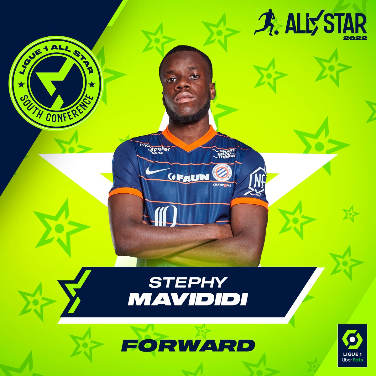 🗳️  SOUTH team | ⚽️ FORWARDS

🔁 RT this tweet to VOTE for @SMavididi9 

#Ligue1AllStar ⭐  #NBAAllStar